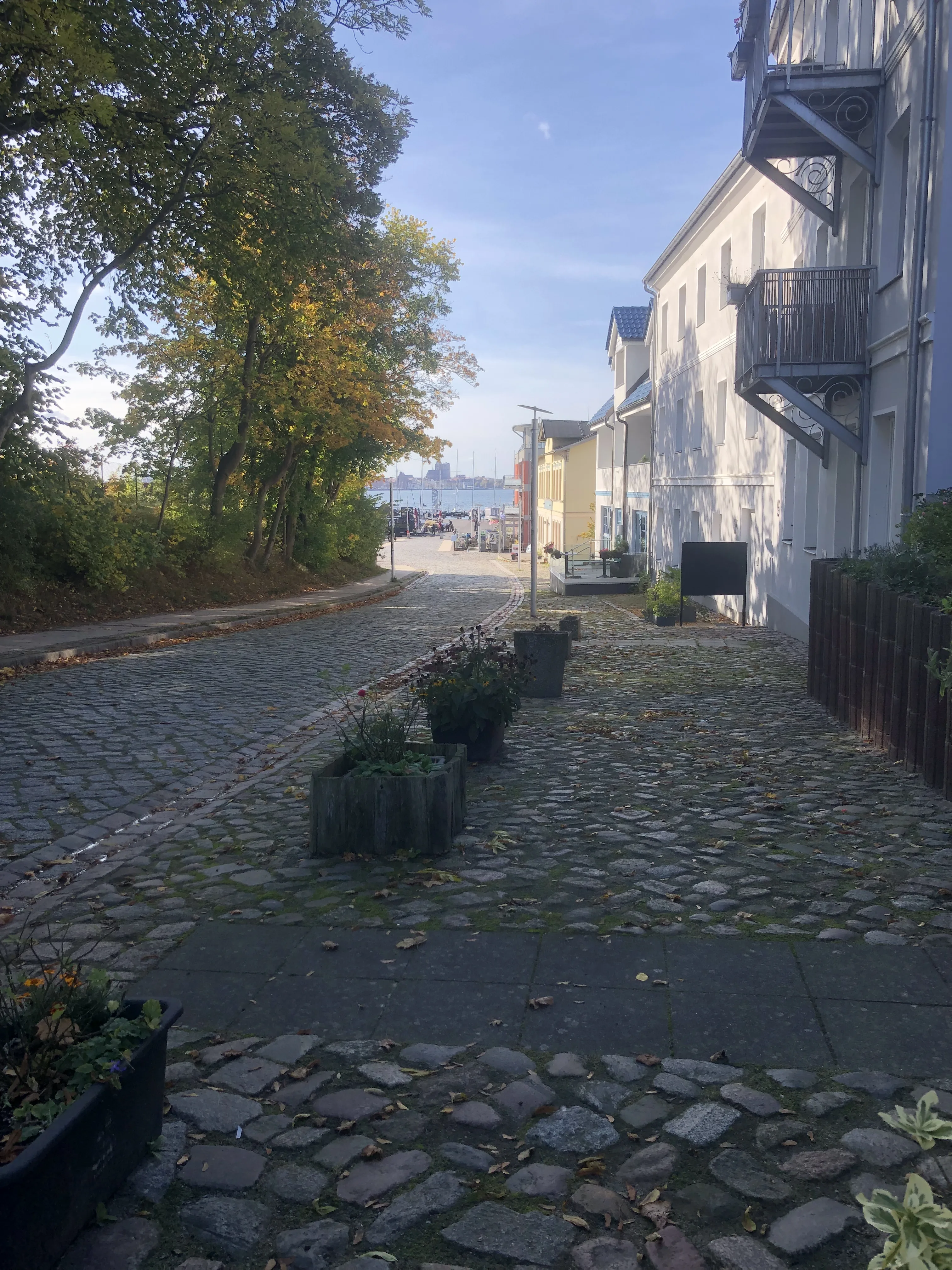 Altefähr Blick auf den Hafen