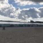 Rügenbrücke Blick vom Strand Stralsund