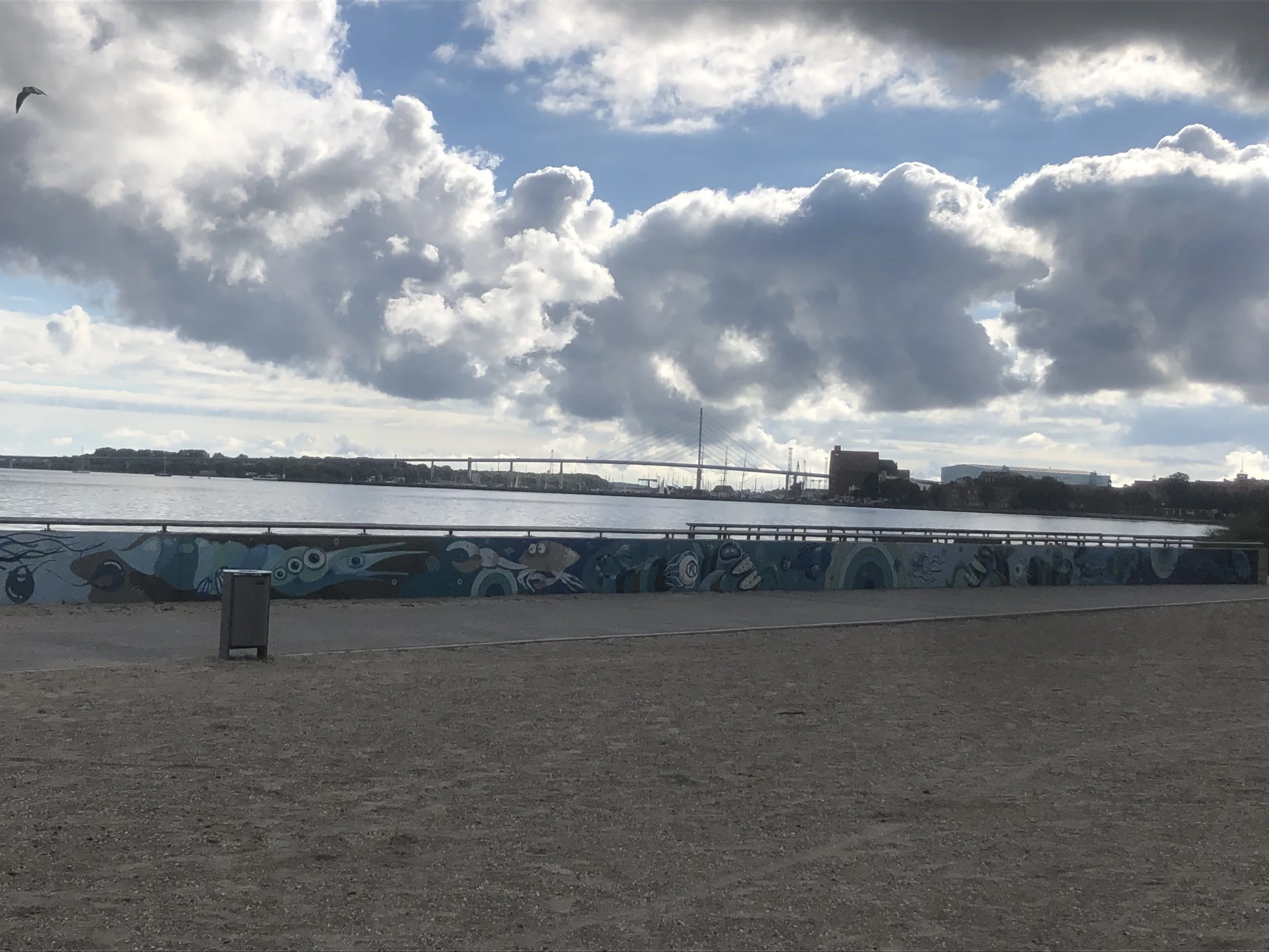 Rügenbrücke Blick vom Strand Stralsund