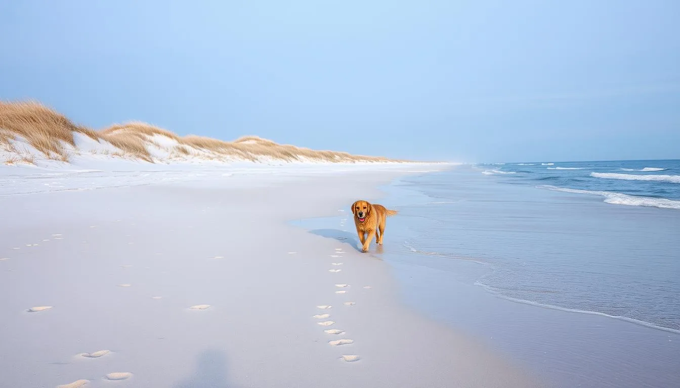 Hund am Strand