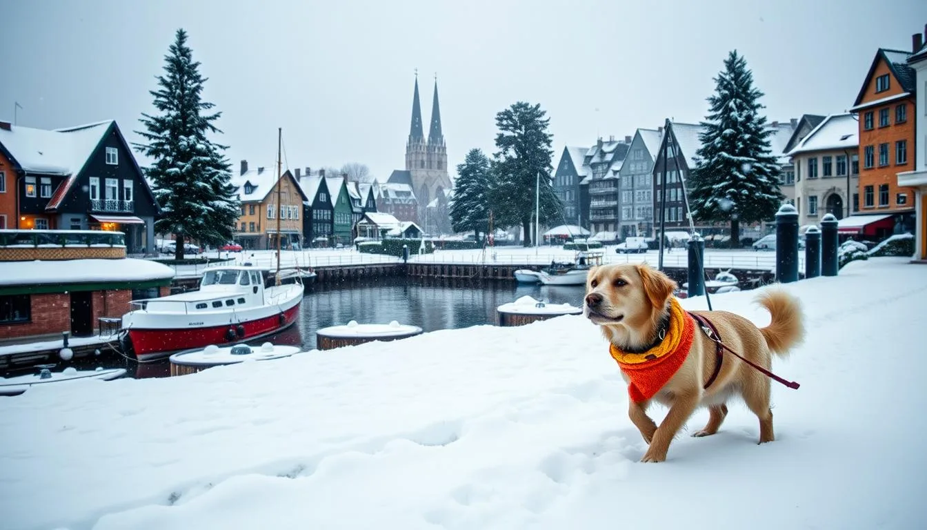 Hund in Stralsund